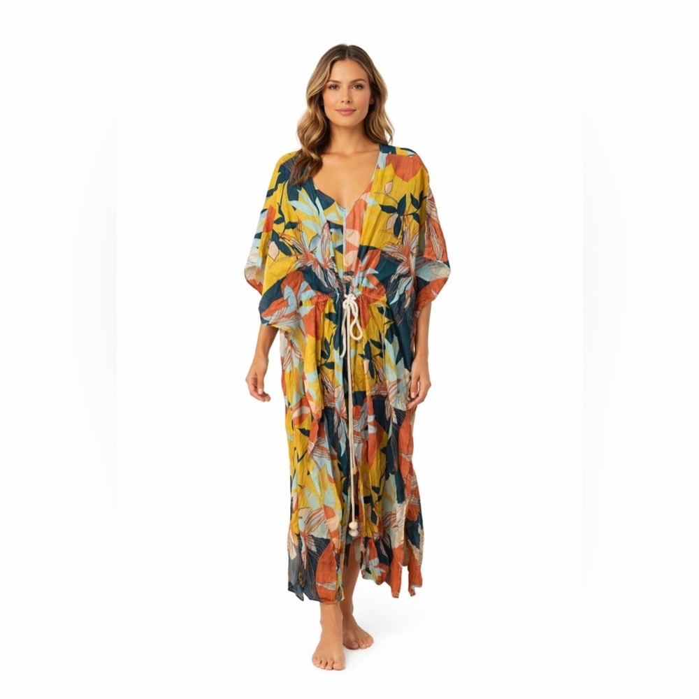True Destinations resort wear dress wrap cover up XS